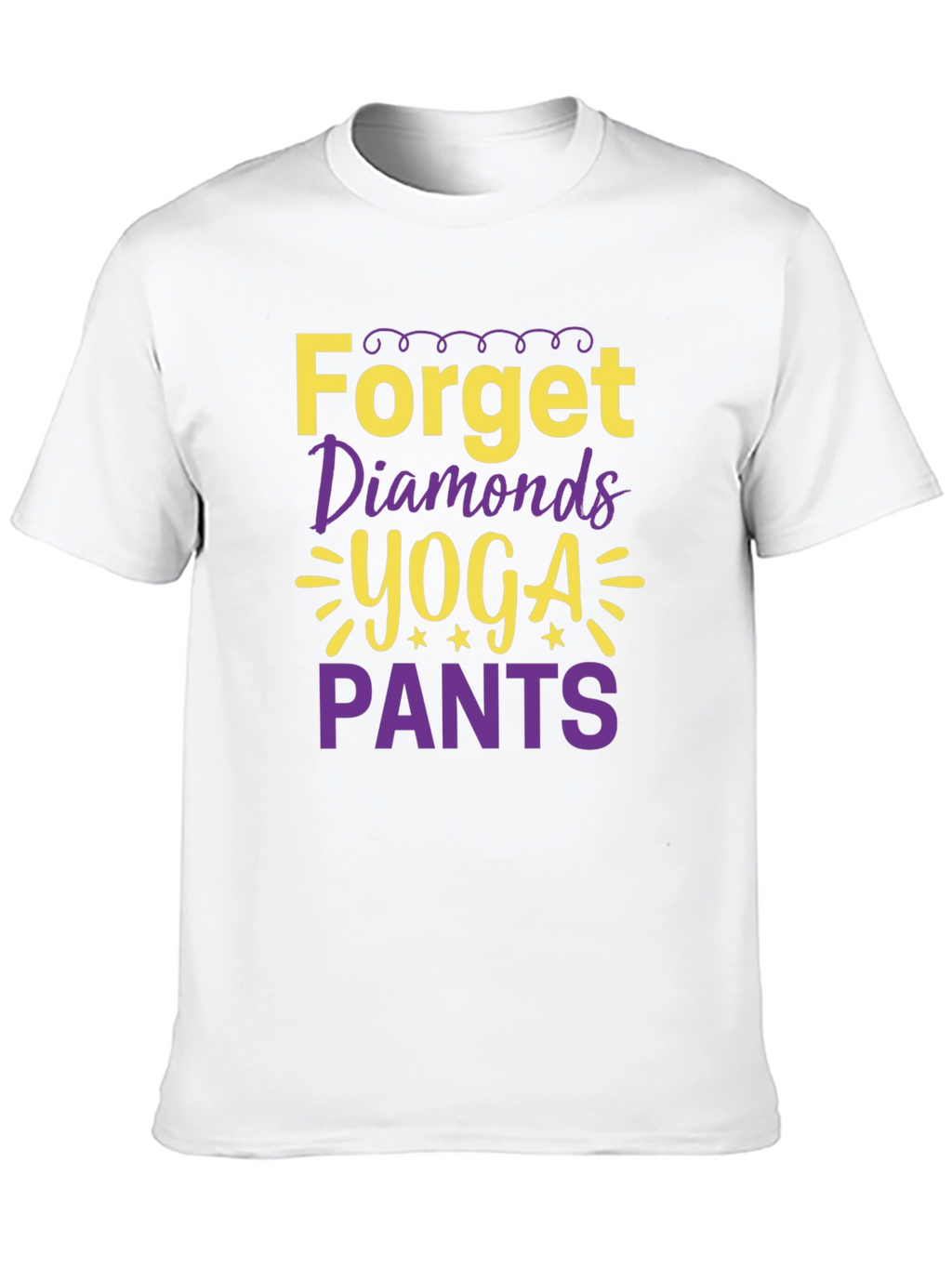 Forget Diamonds Yoga Pants Graphic Tee