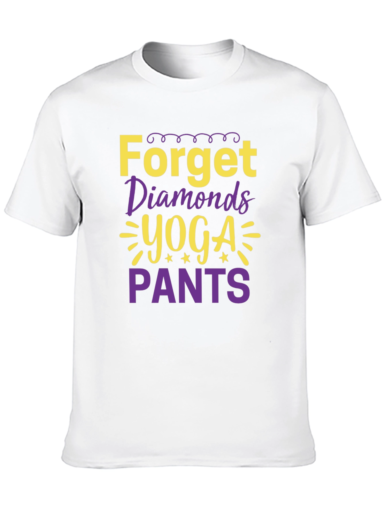 Forget Diamonds Yoga Pants Graphic Tee