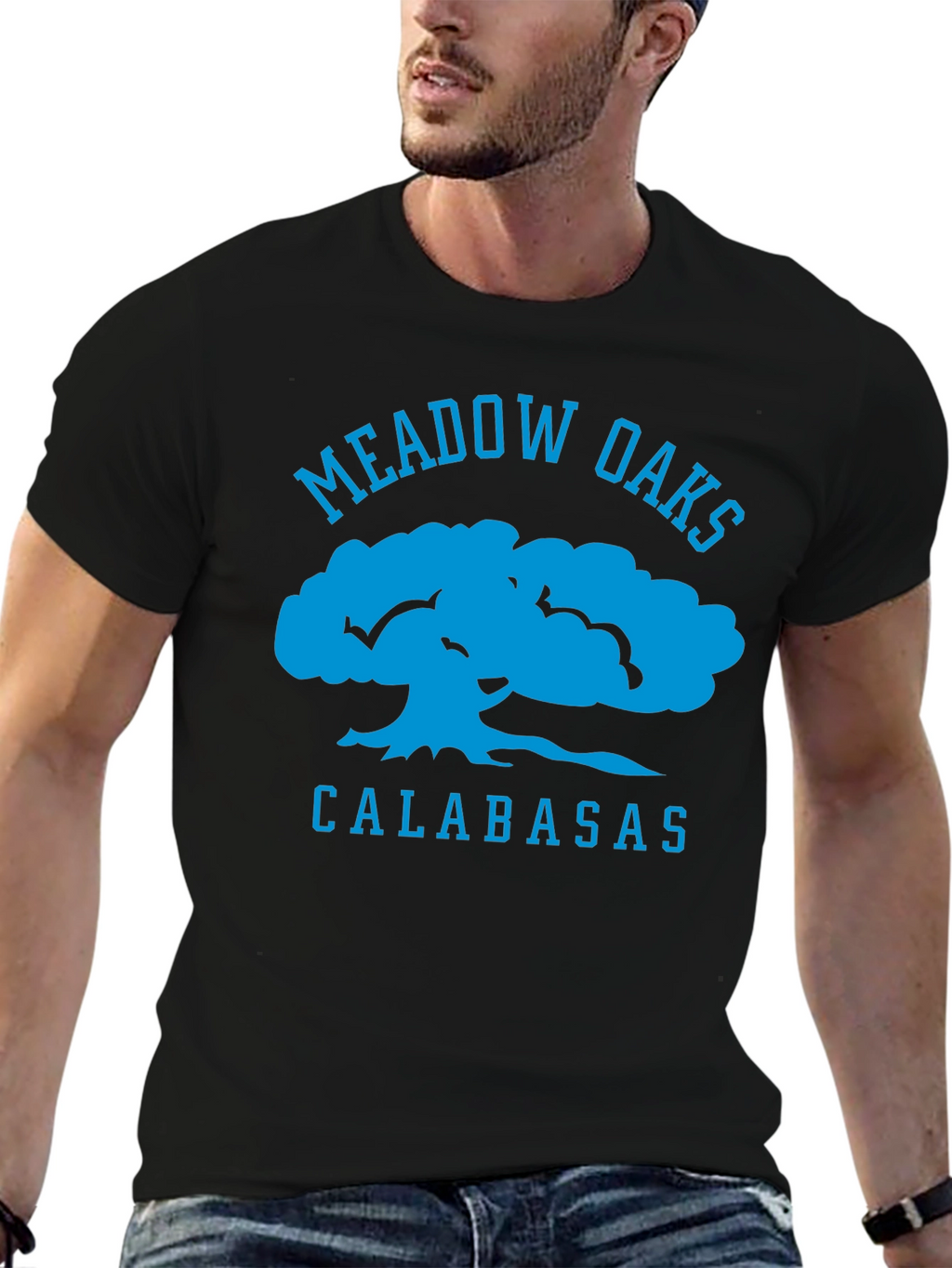 Meadow Oaks Calabasas Black Graphic Tee