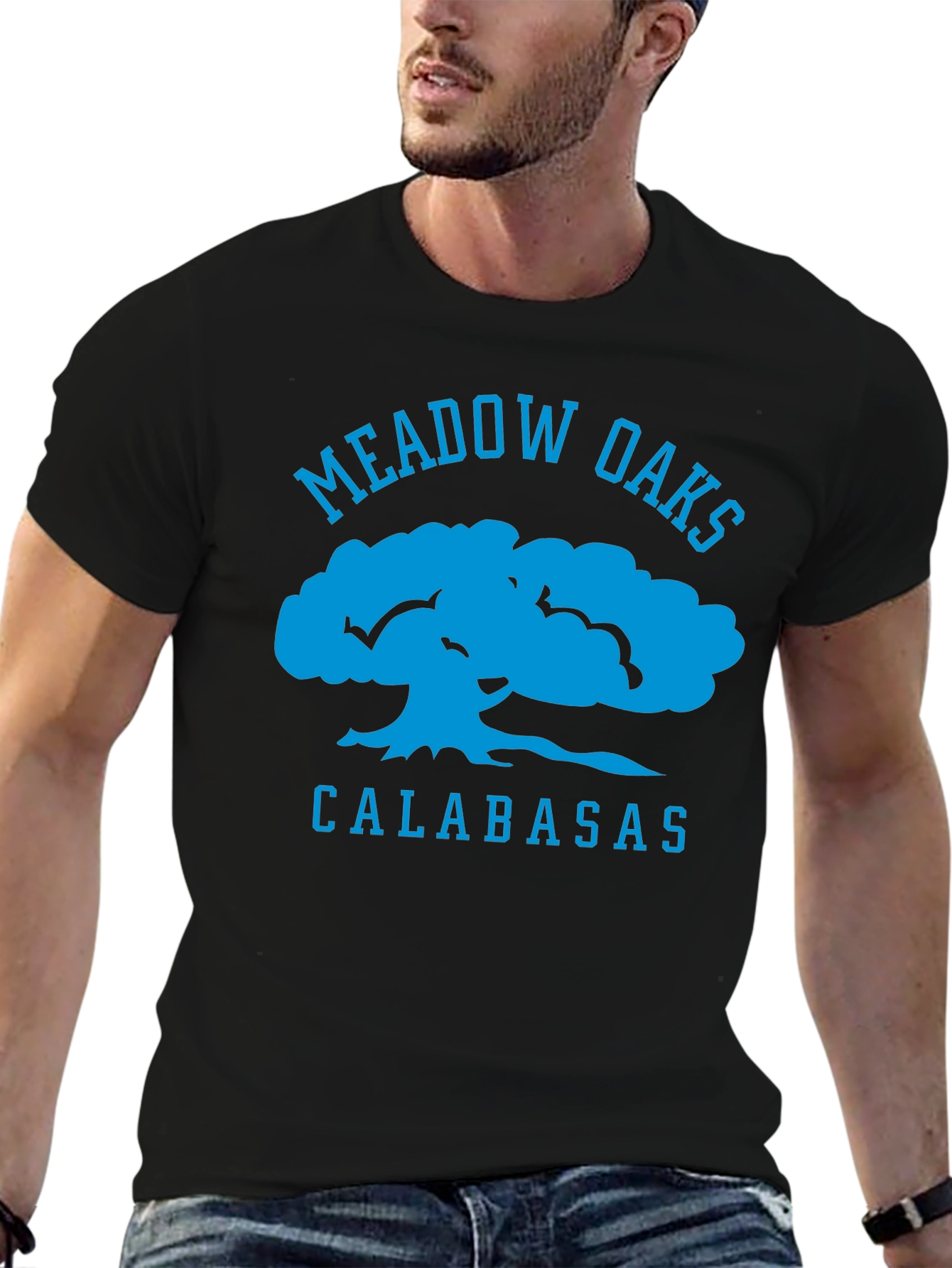 Meadow Oaks Calabasas Black Graphic Tee