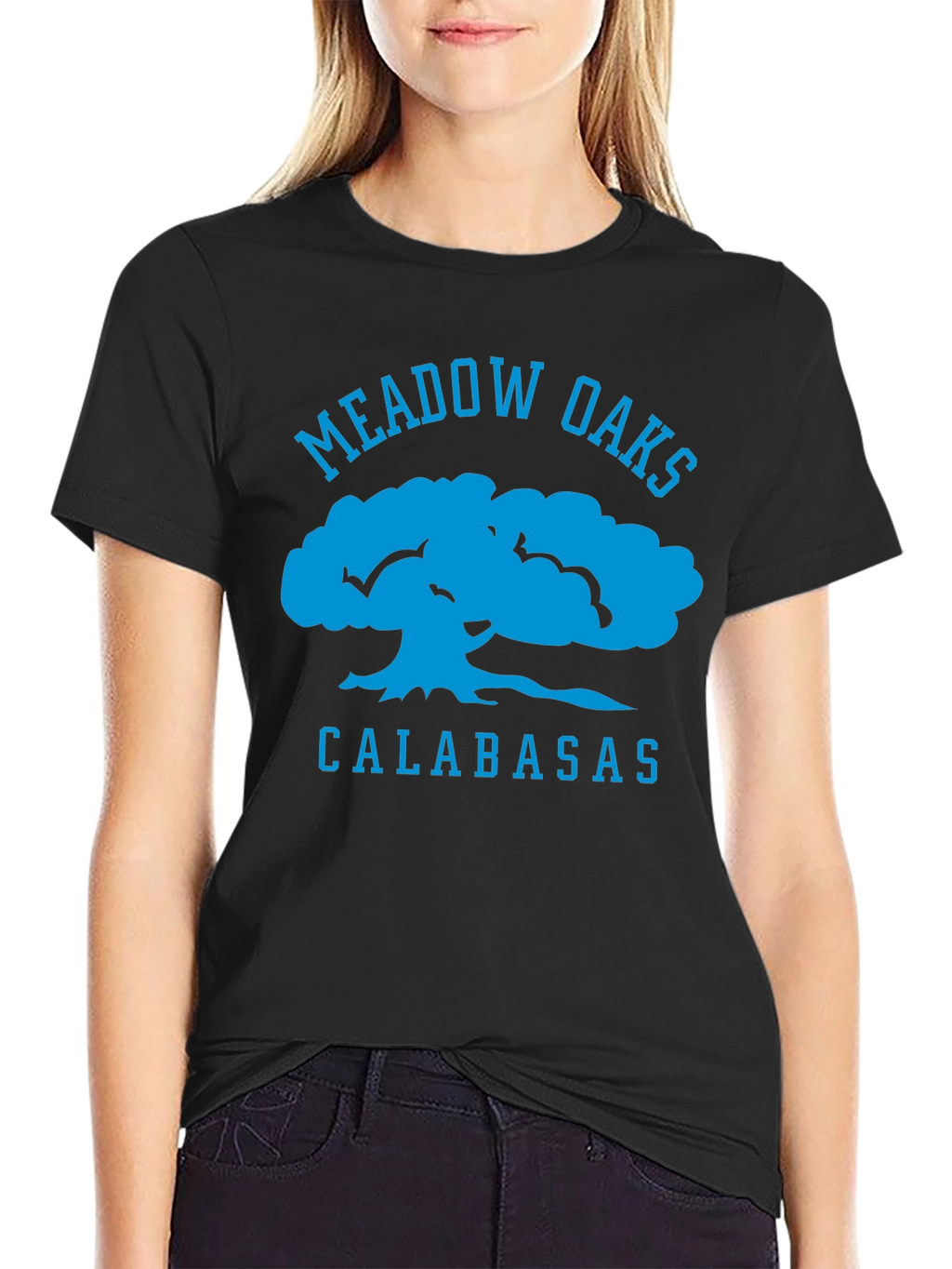 Meadow Oaks Calabasas Black Graphic Tee