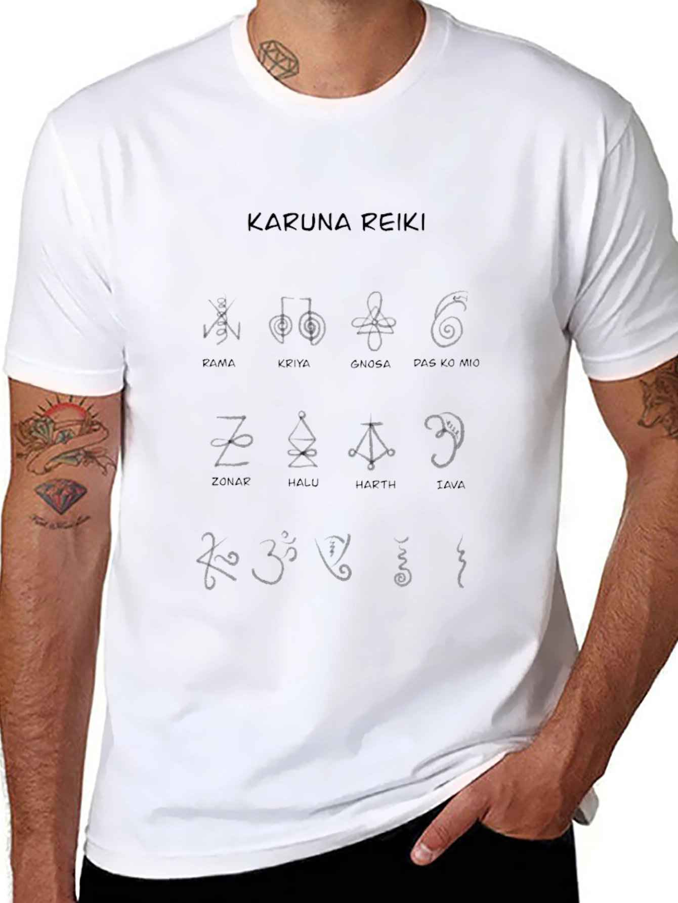 Karuna Reiki Symbol T-Shirt - Spiritual Healing Power