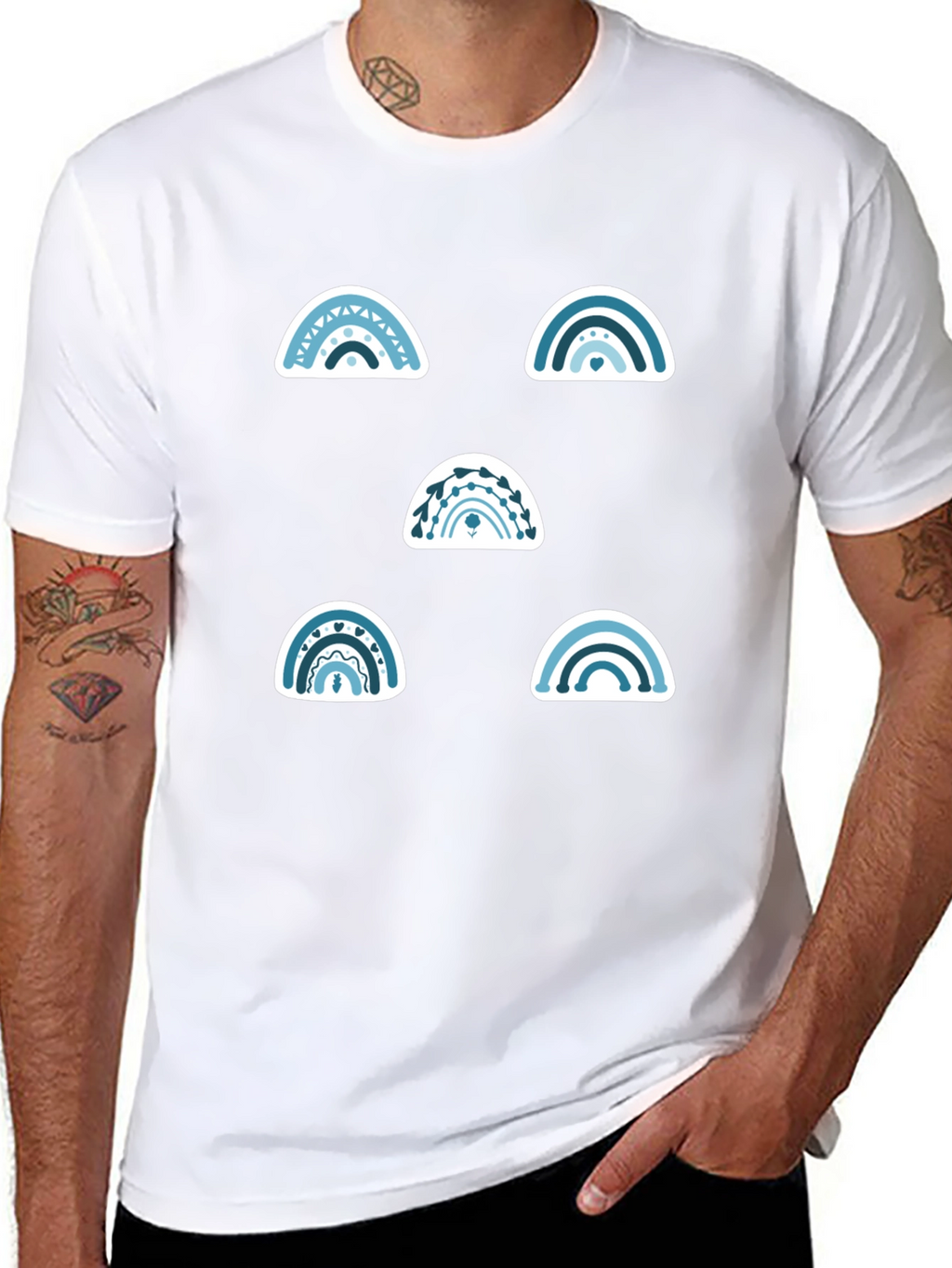 Rainbow Graphic Tee - Stylish Casual Wear