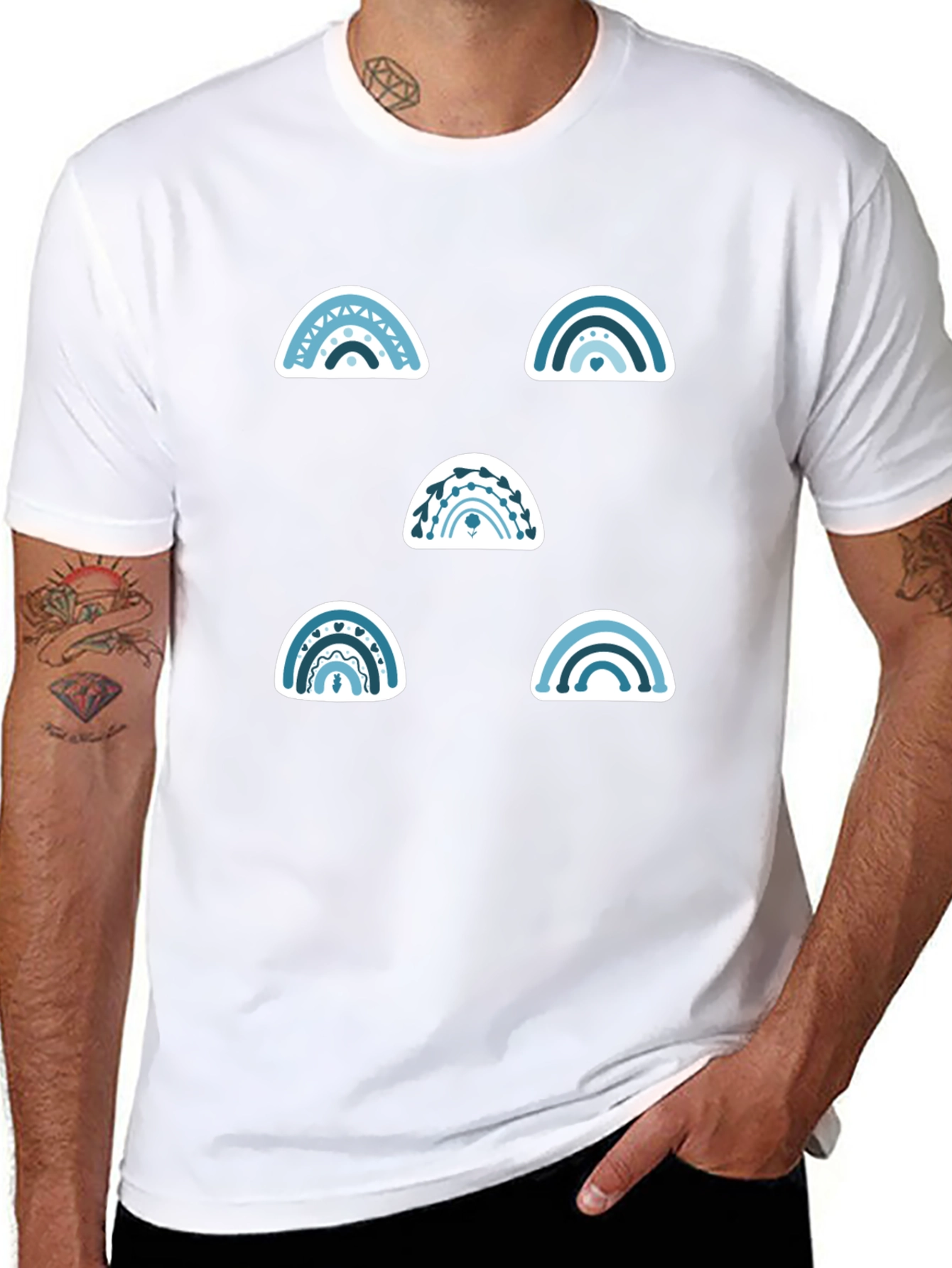 Rainbow Graphic Tee - Stylish Casual Wear