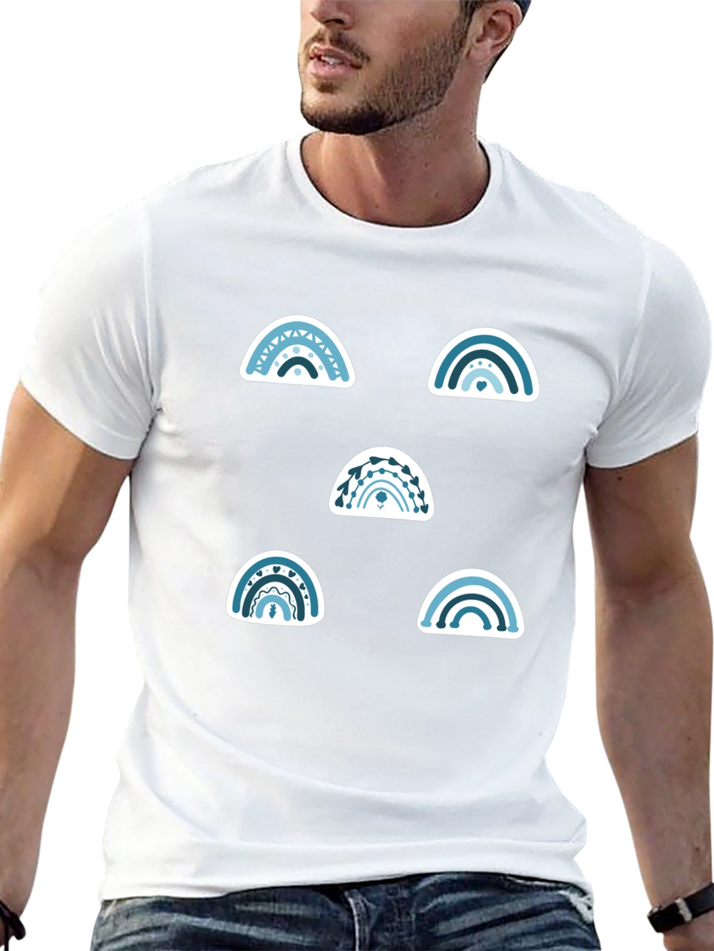 Rainbow Graphic Tee - Stylish Casual Wear