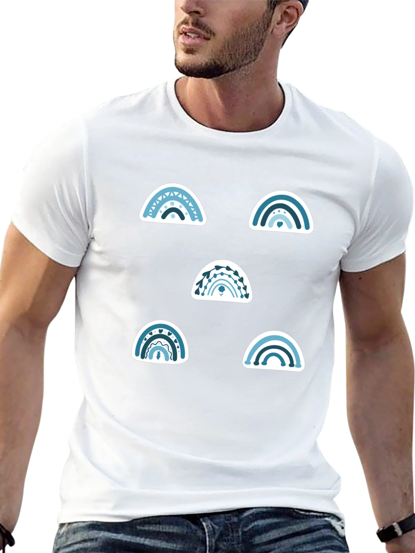 Rainbow Graphic Tee - Stylish Casual Wear