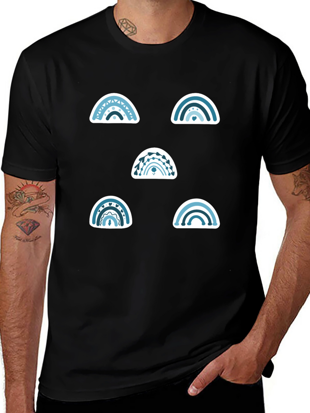 Rainbow Graphic Tee - Stylish Casual Wear