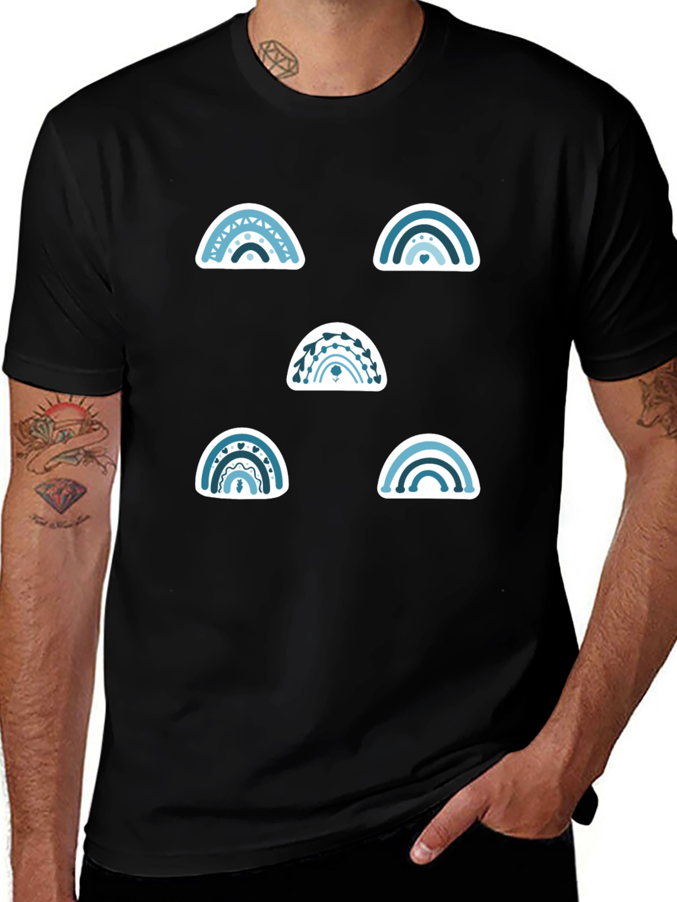 Rainbow Graphic Tee - Stylish Casual Wear