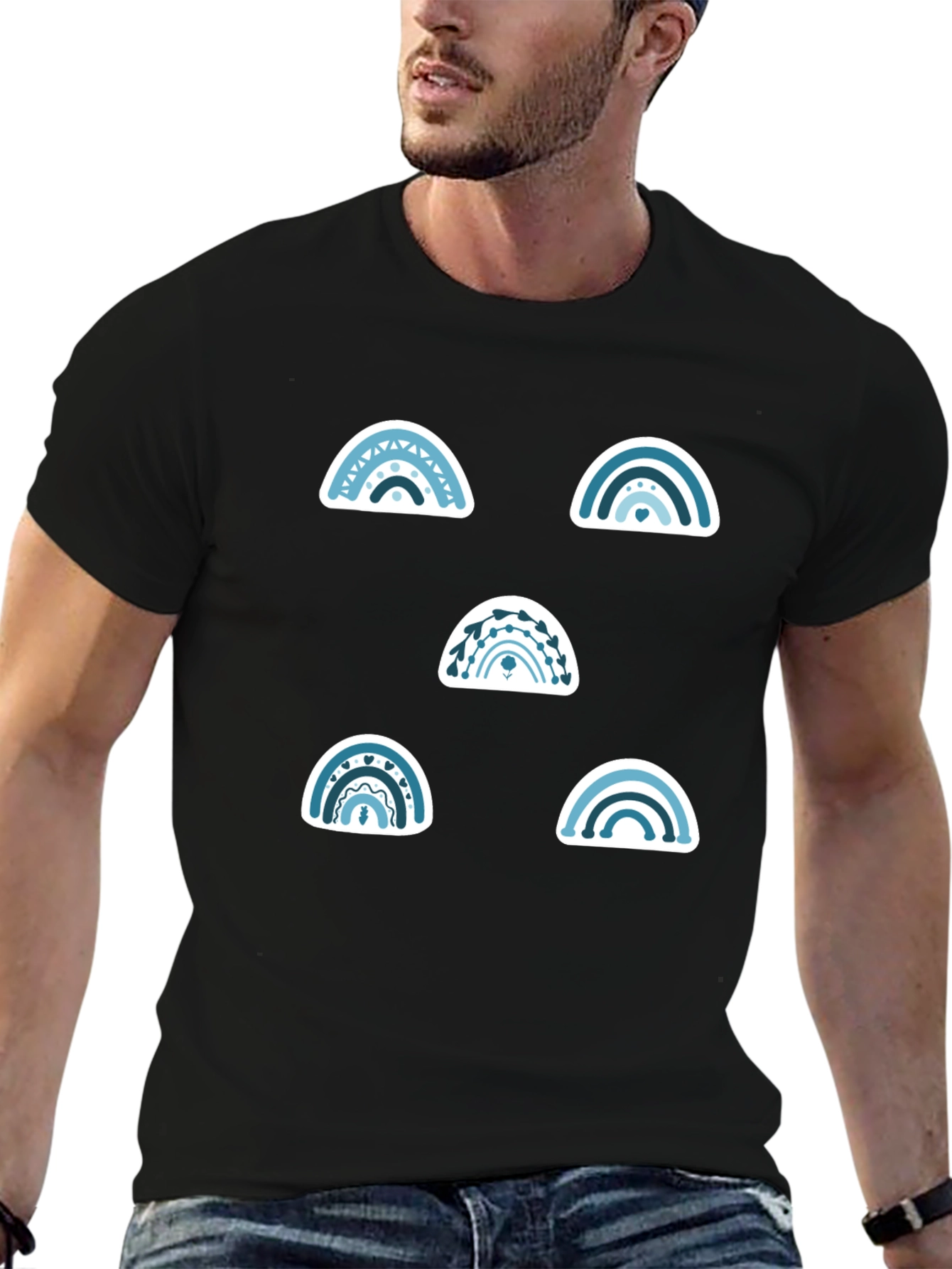 Rainbow Graphic Tee - Stylish Casual Wear