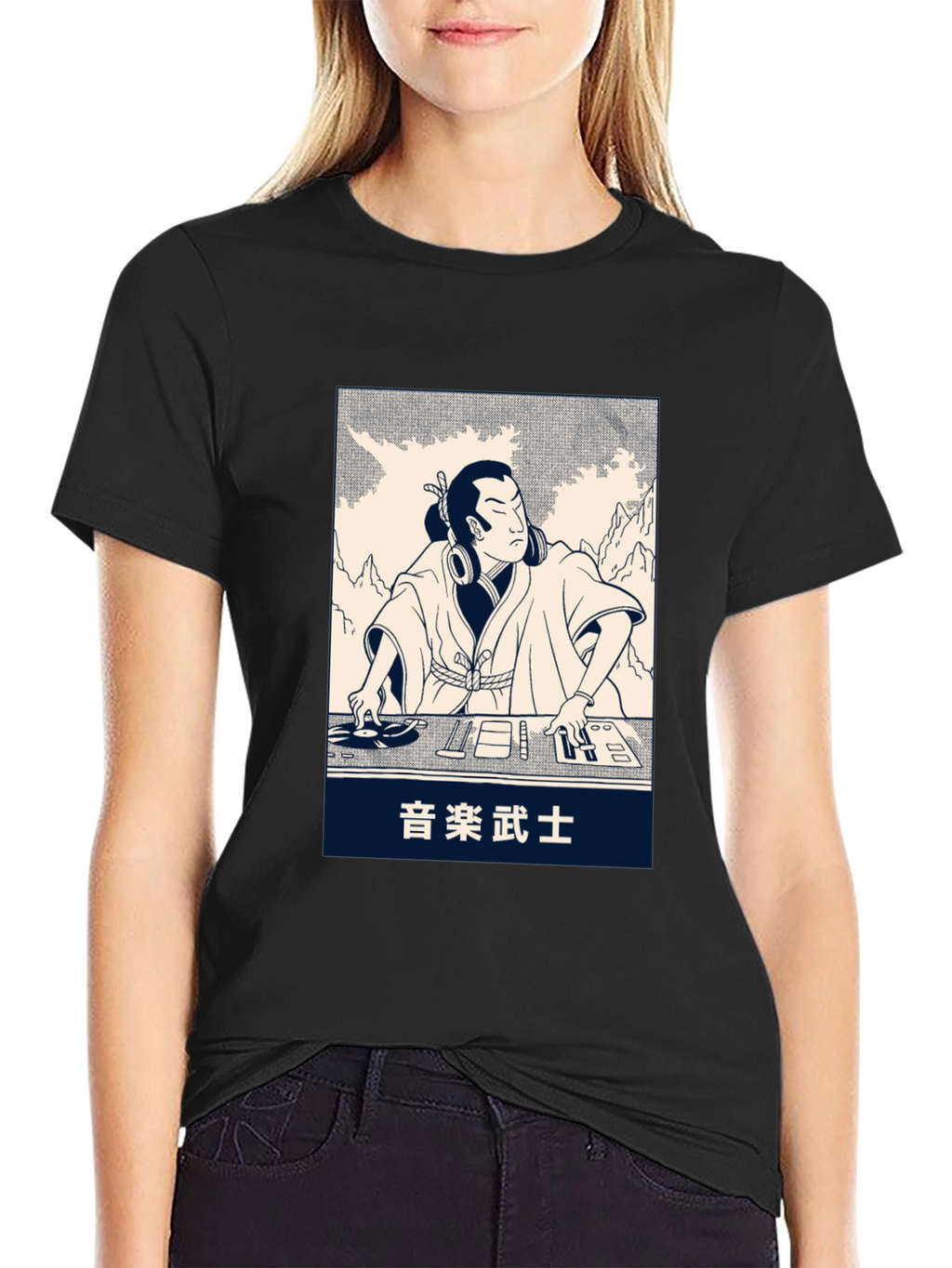 Samurai DJ Graphic T-Shirt