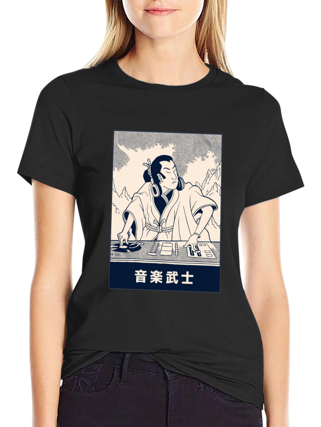 Samurai DJ Graphic T-Shirt