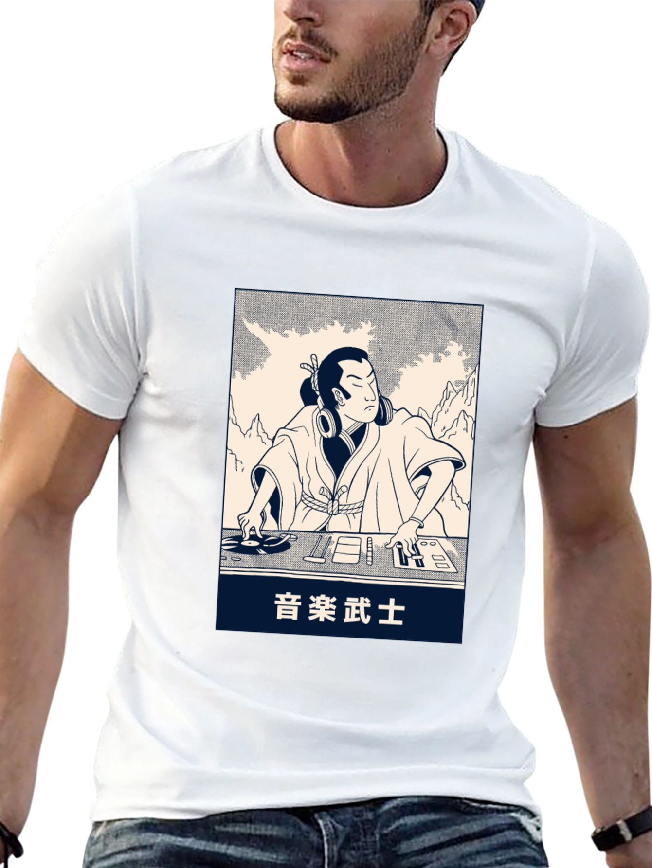 Samurai DJ Graphic T-Shirt