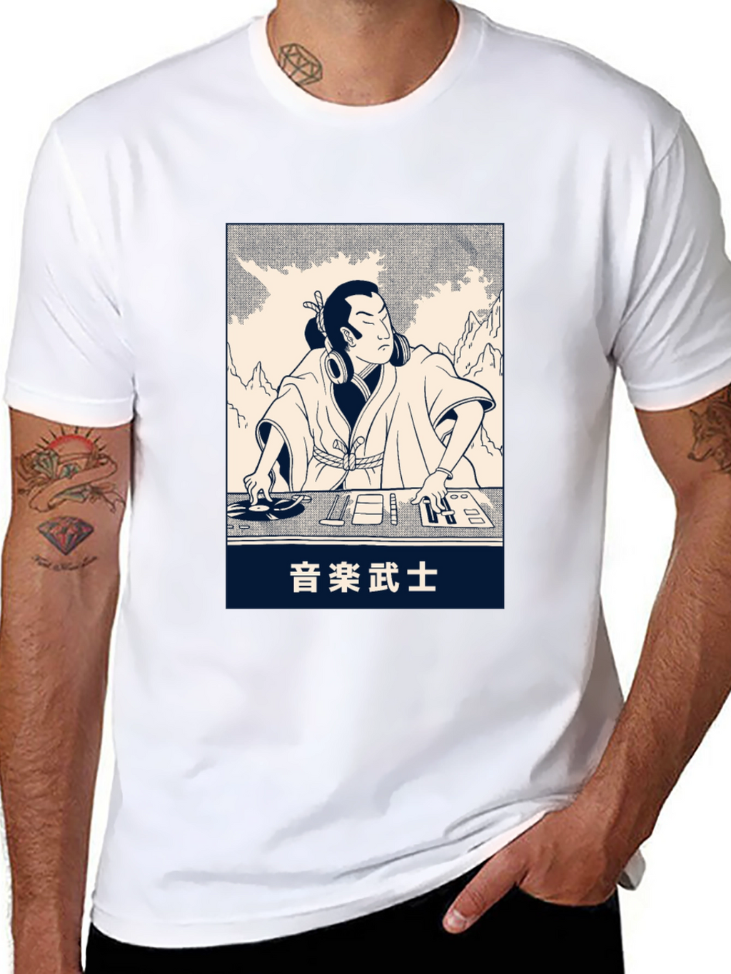 Samurai DJ Graphic T-Shirt