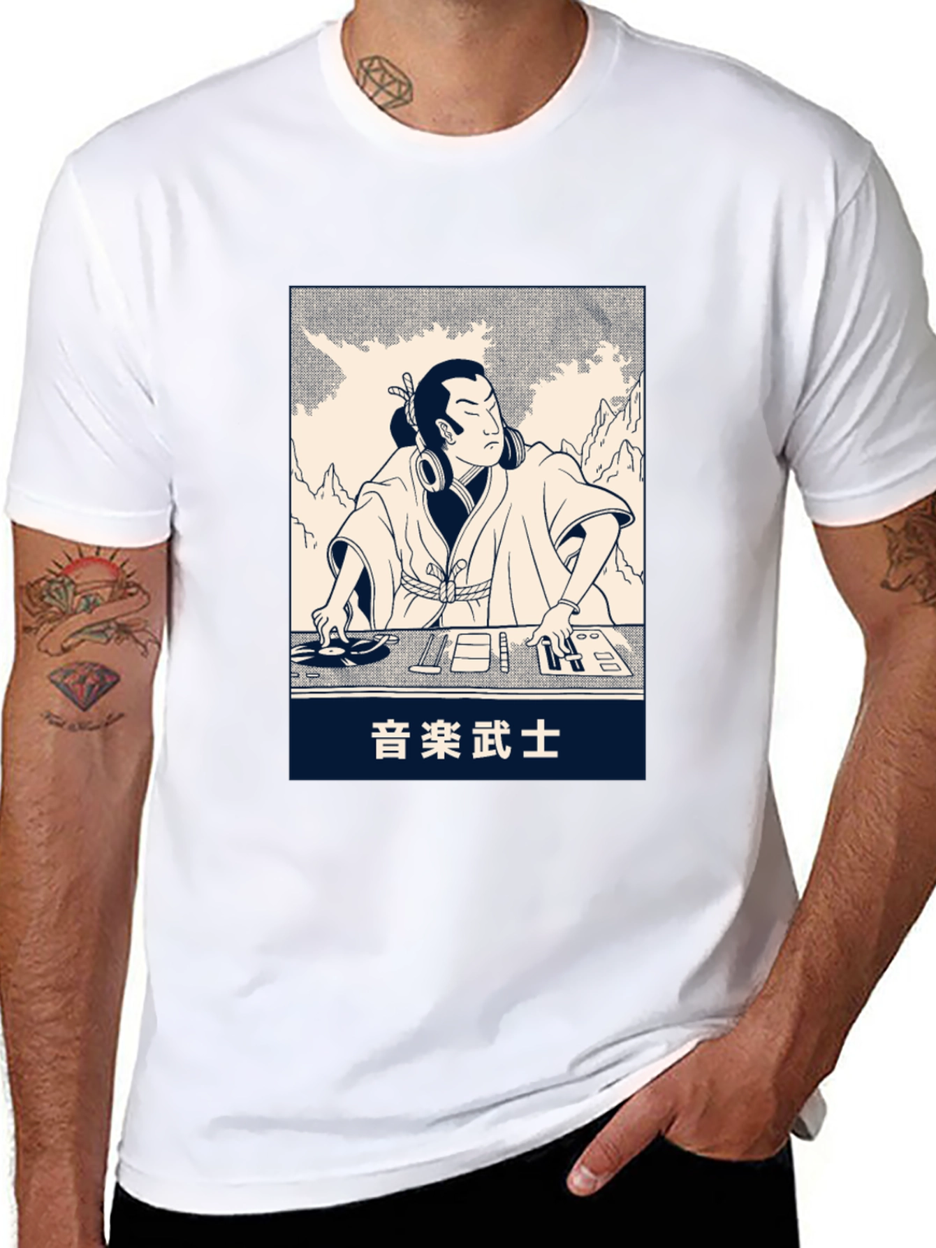 Samurai DJ Graphic T-Shirt