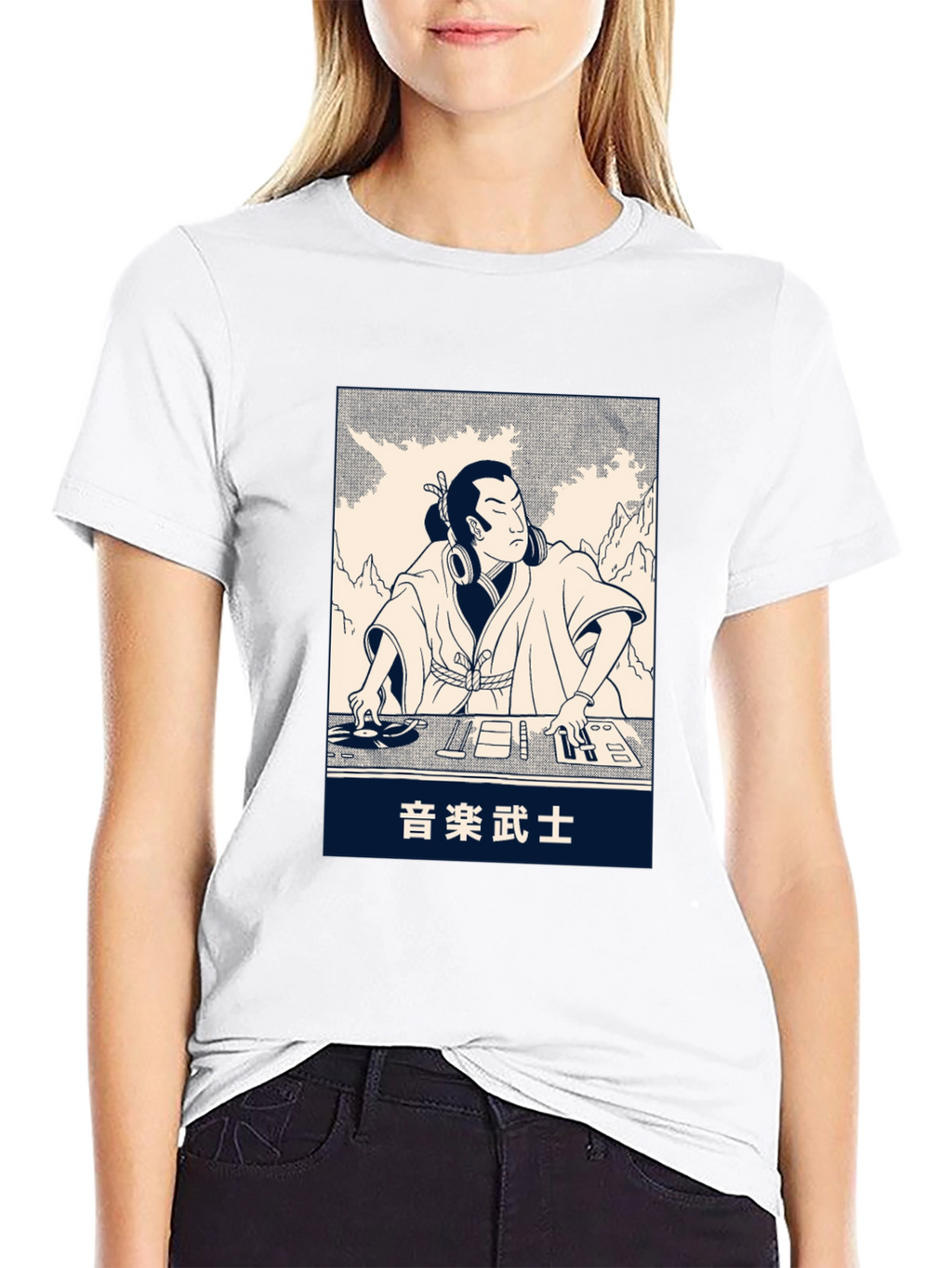 Samurai DJ Graphic T-Shirt