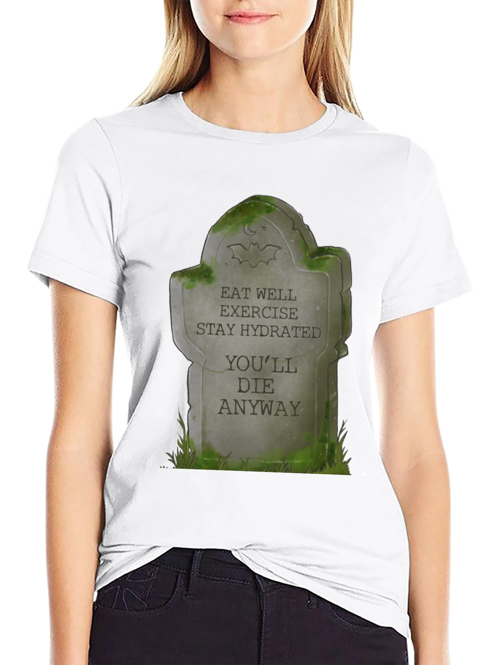 Eat Well Tombstone Graphic T-Shirt