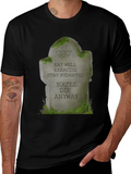 Eat Well Tombstone Graphic T-Shirt