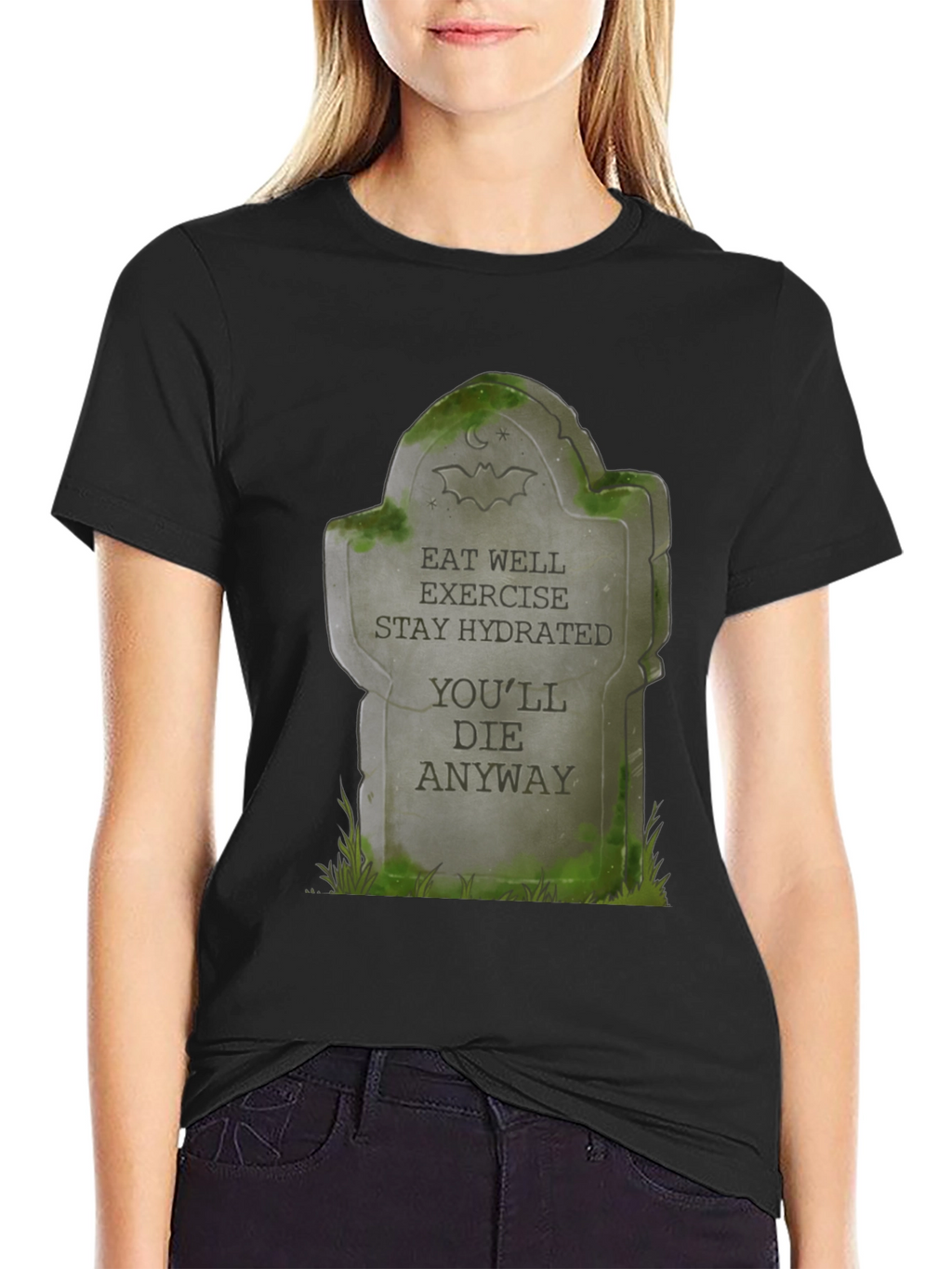 Eat Well Tombstone Graphic T-Shirt