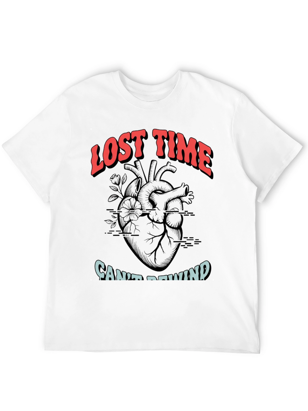 Lost Time Cant Rewind Graphic Tee