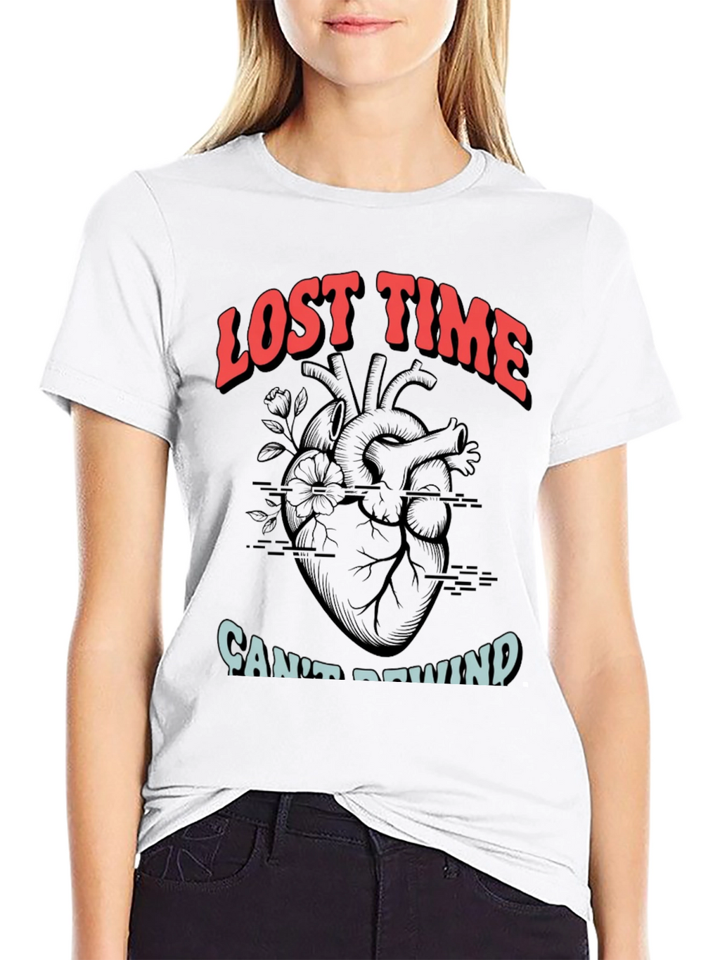 Lost Time Cant Rewind Graphic Tee