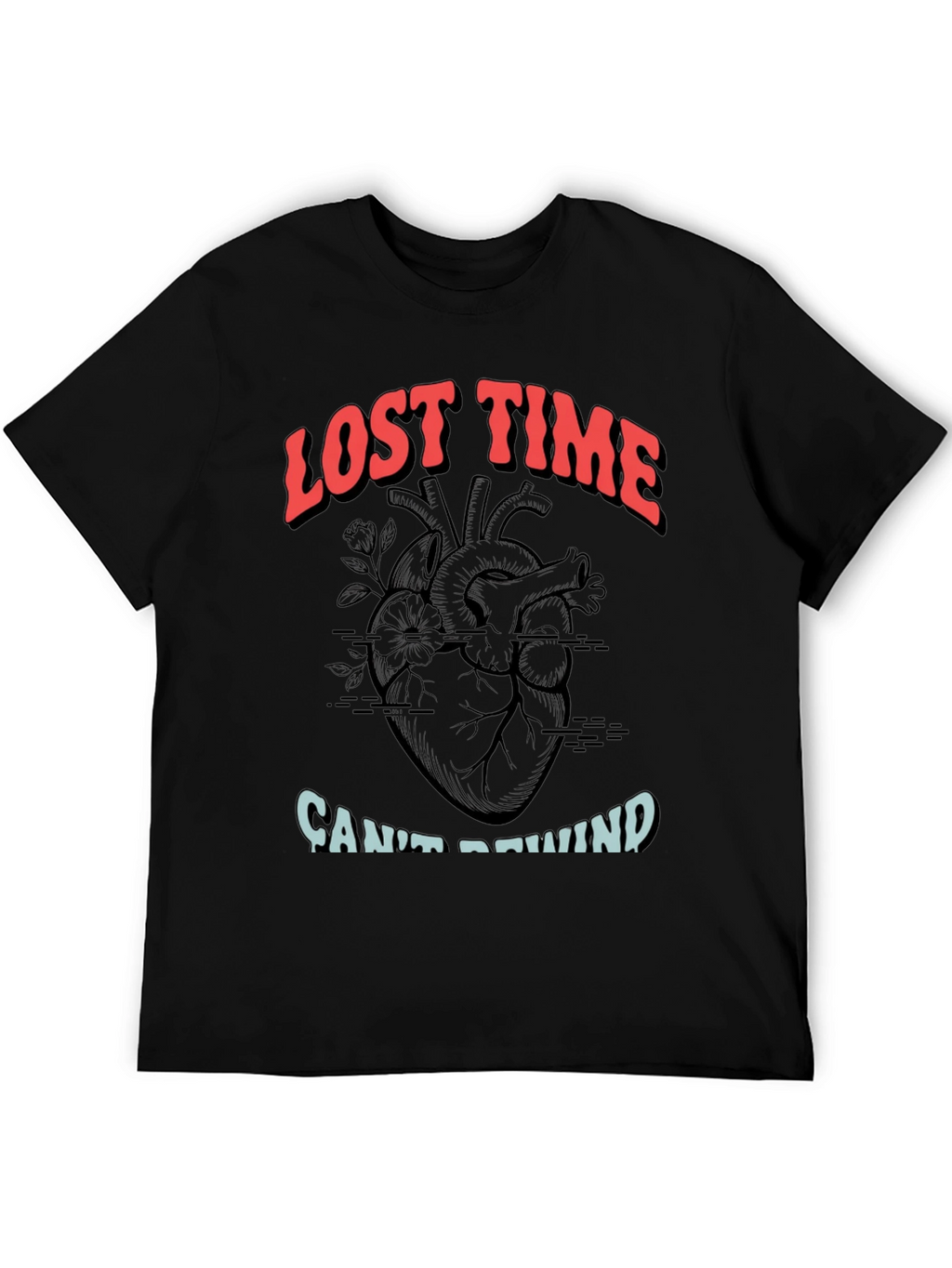 Lost Time Cant Rewind Graphic Tee