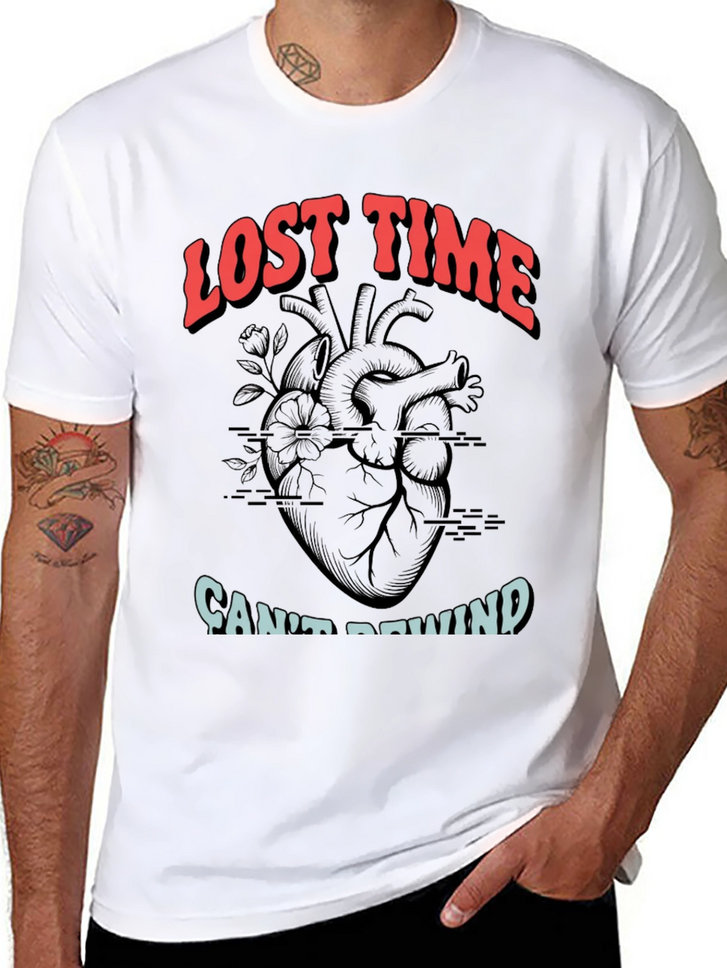 Lost Time Cant Rewind Graphic Tee