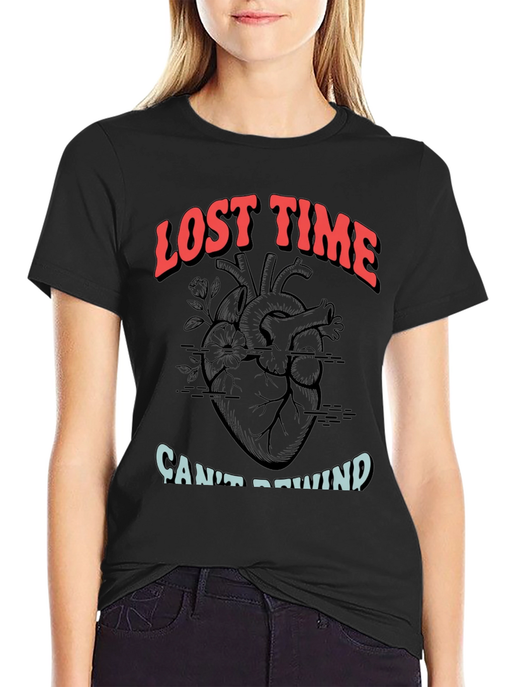 Lost Time Cant Rewind Graphic Tee