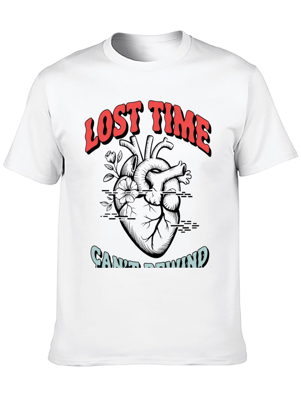Lost Time Cant Rewind Graphic Tee