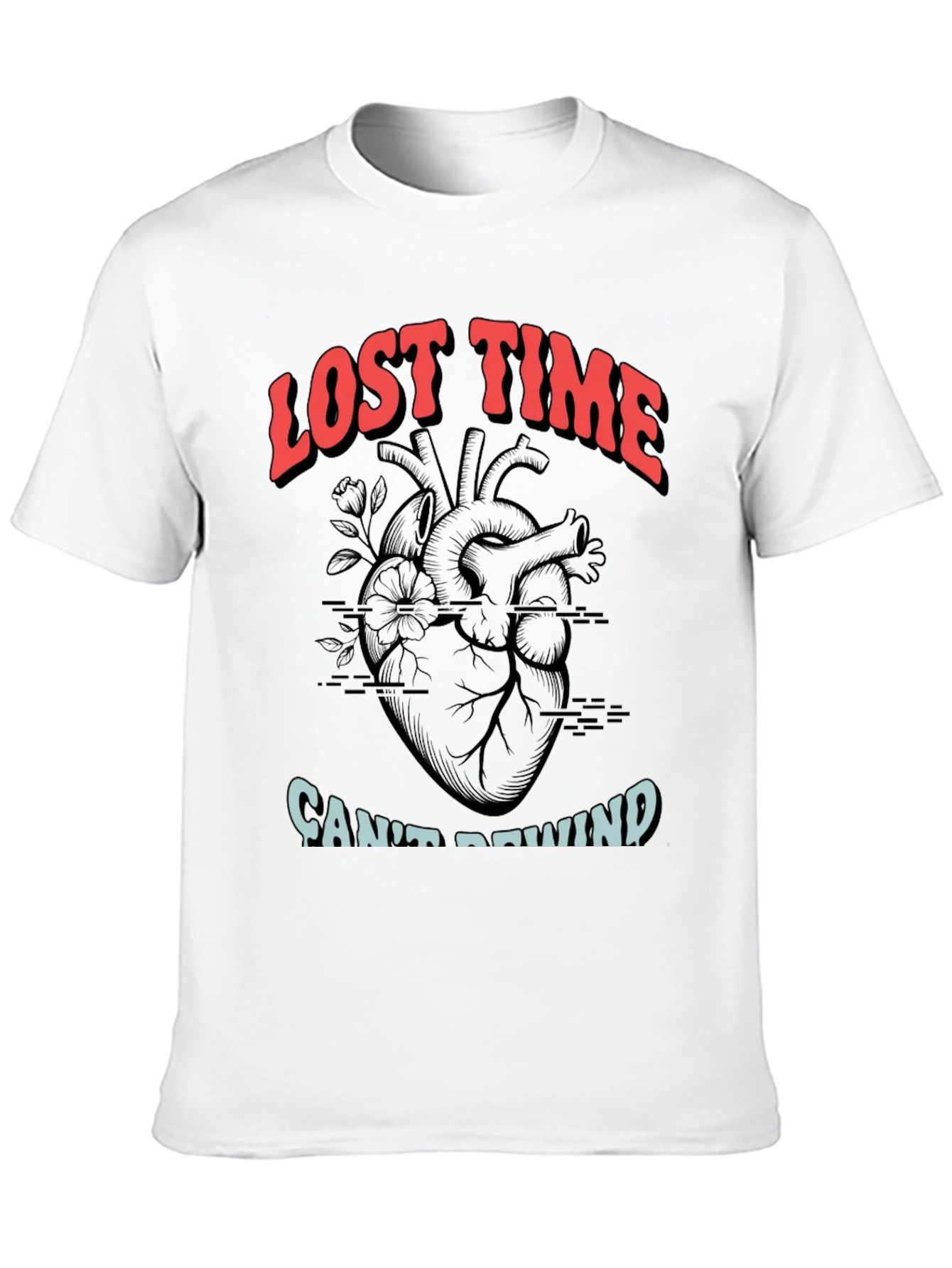 Lost Time Cant Rewind Graphic Tee
