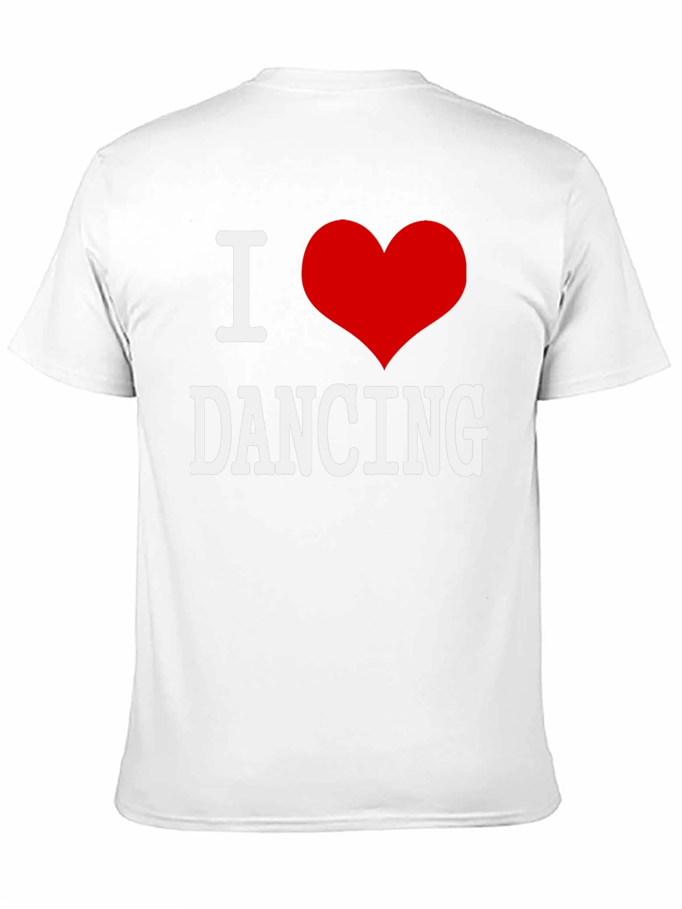 I Love Dancing T-Shirt - Black Cotton Graphic Tee
