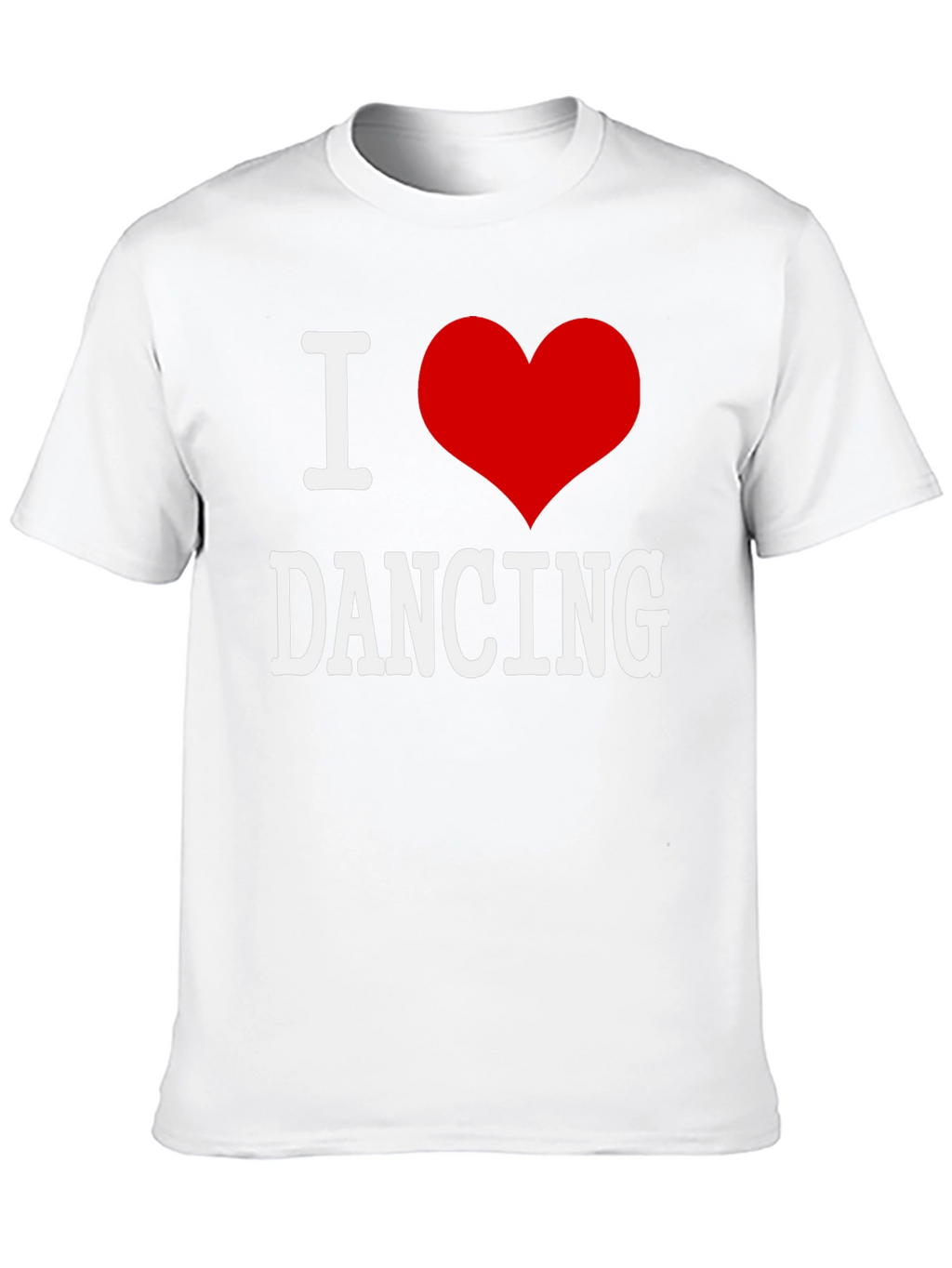 I Love Dancing T-Shirt - Black Cotton Graphic Tee