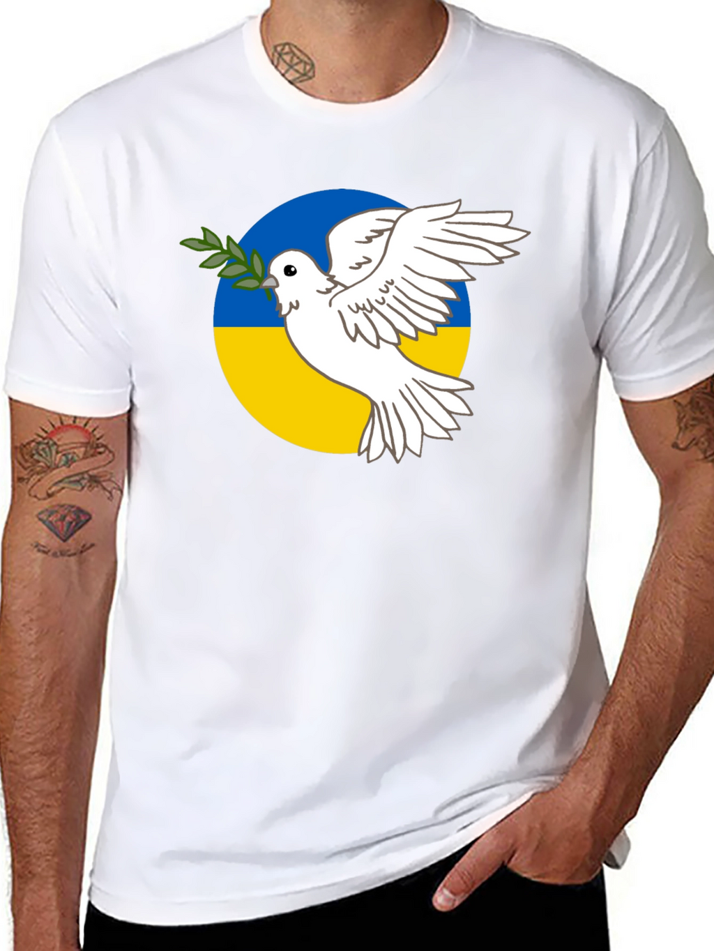 Ukraine Peace Dove T-Shirt - Support Ukraine