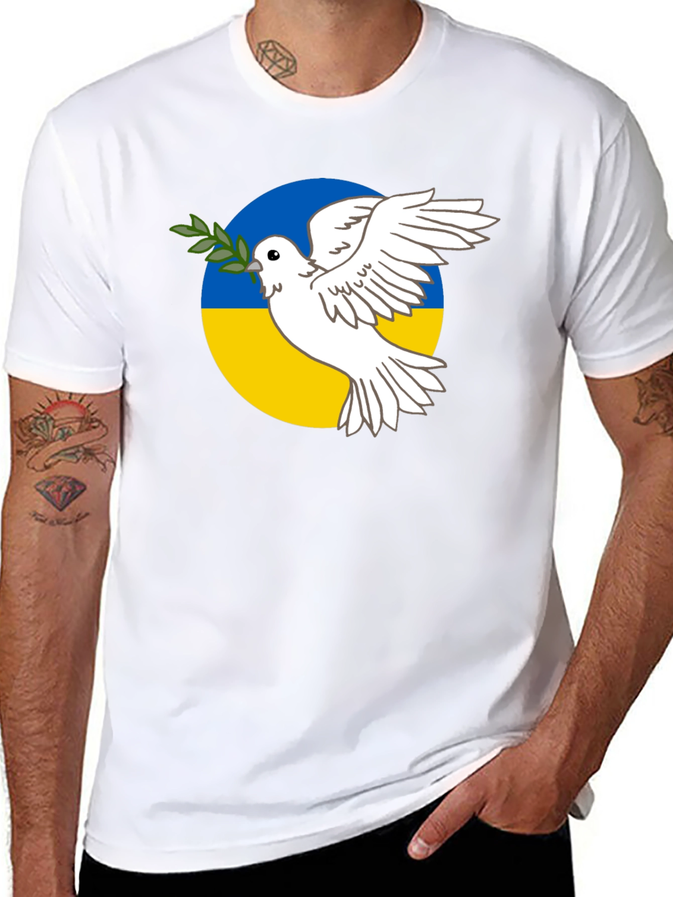 Ukraine Peace Dove T-Shirt - Support Ukraine