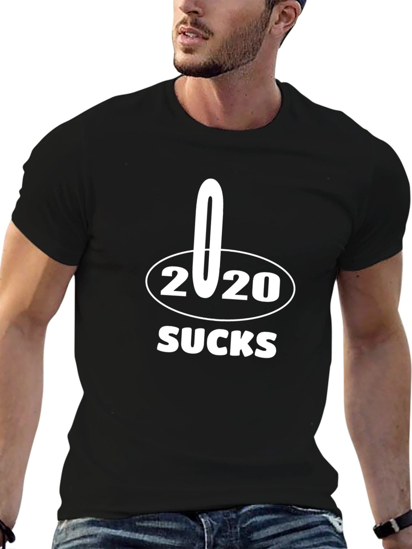2020 Sucks Graphic Tee - Black Novelty T-Shirt