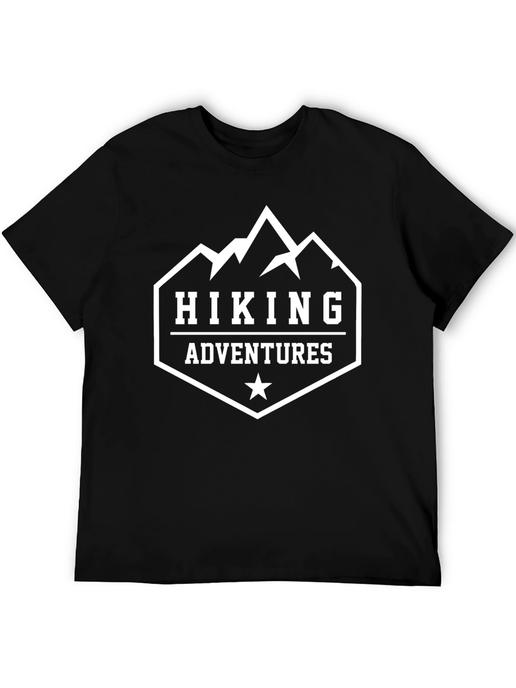 Hiking Adventures Black Graphic T-Shirt
