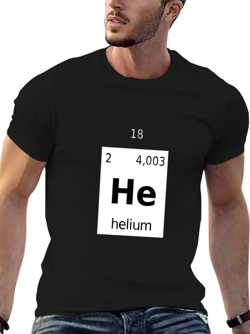 Helium Periodic Table T-Shirt Chemistry Tee