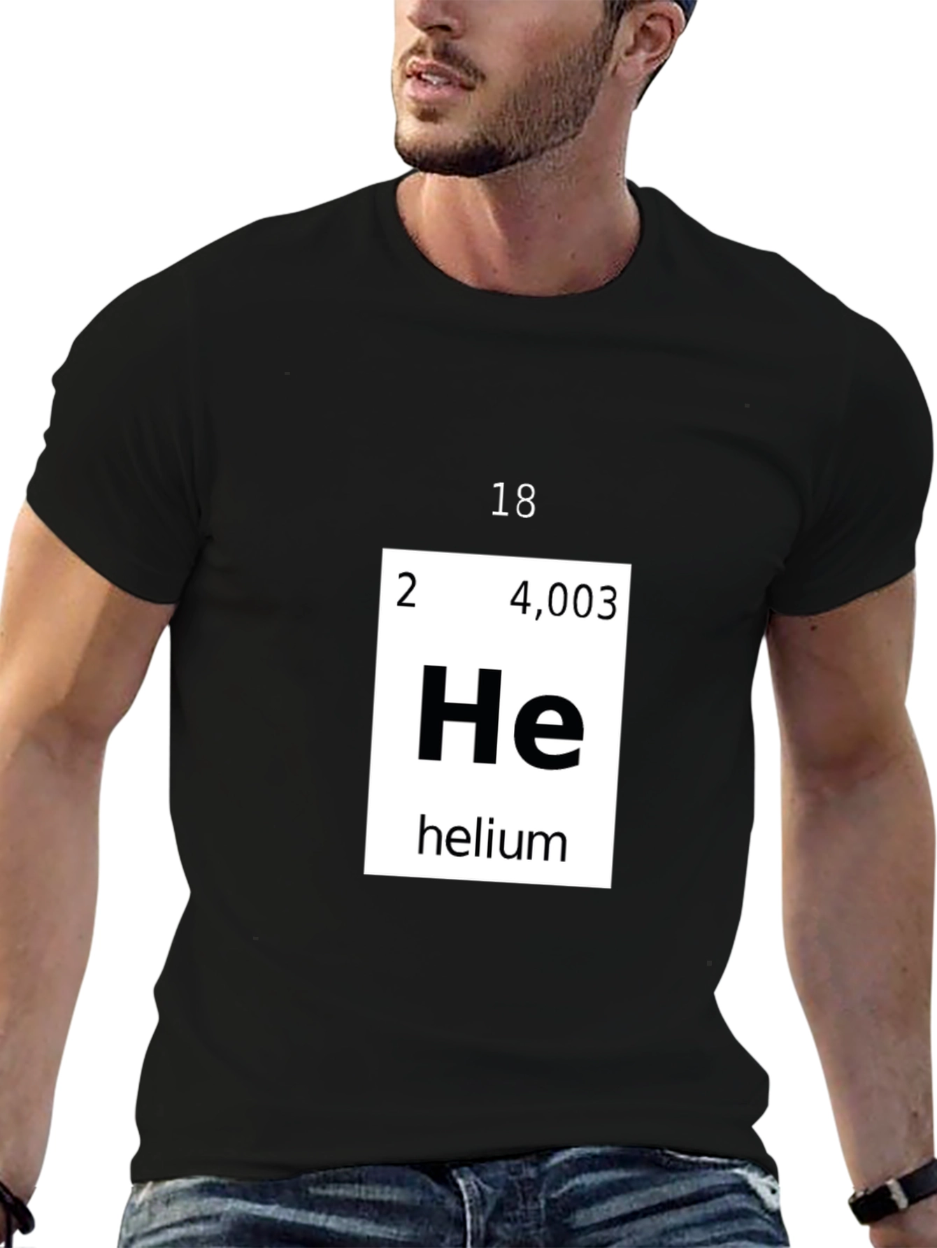 Helium Periodic Table T-Shirt Chemistry Tee