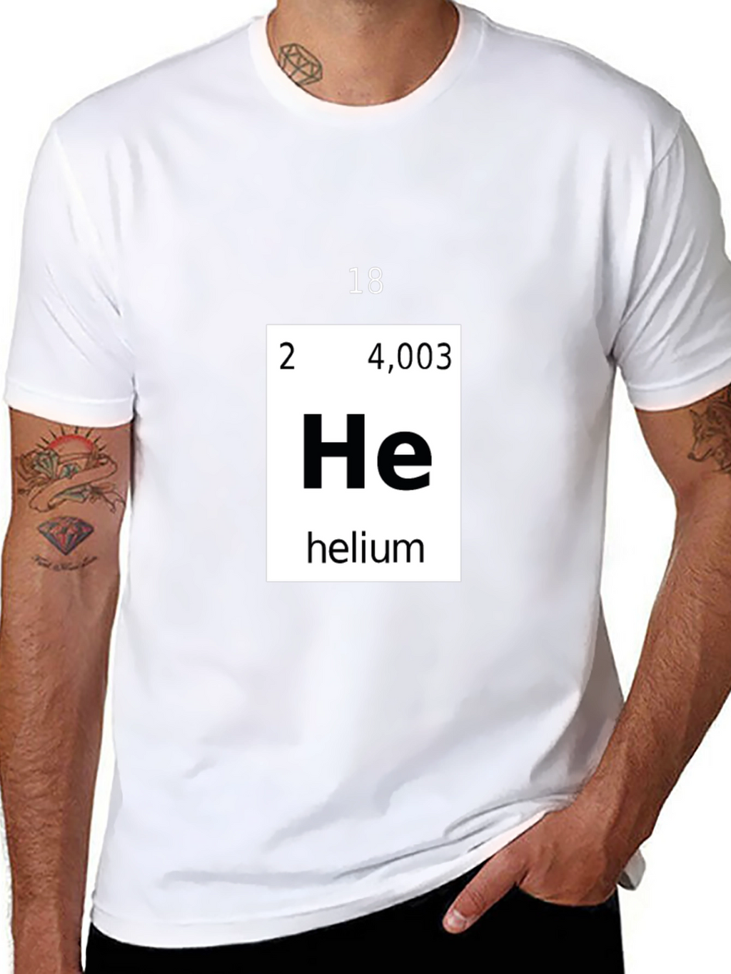 Helium Periodic Table T-Shirt Chemistry Tee