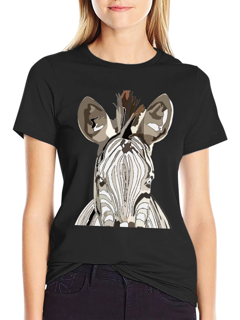 Zebra Graphic T-Shirt - Stylish Animal Print Tee