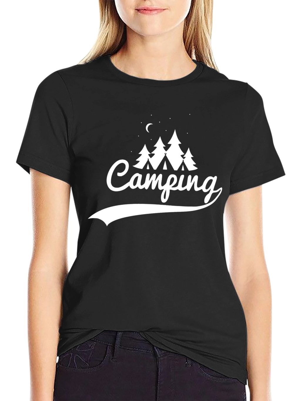 Camping Adventure T-Shirt - Black