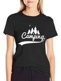 Camping Adventure T-Shirt - Black