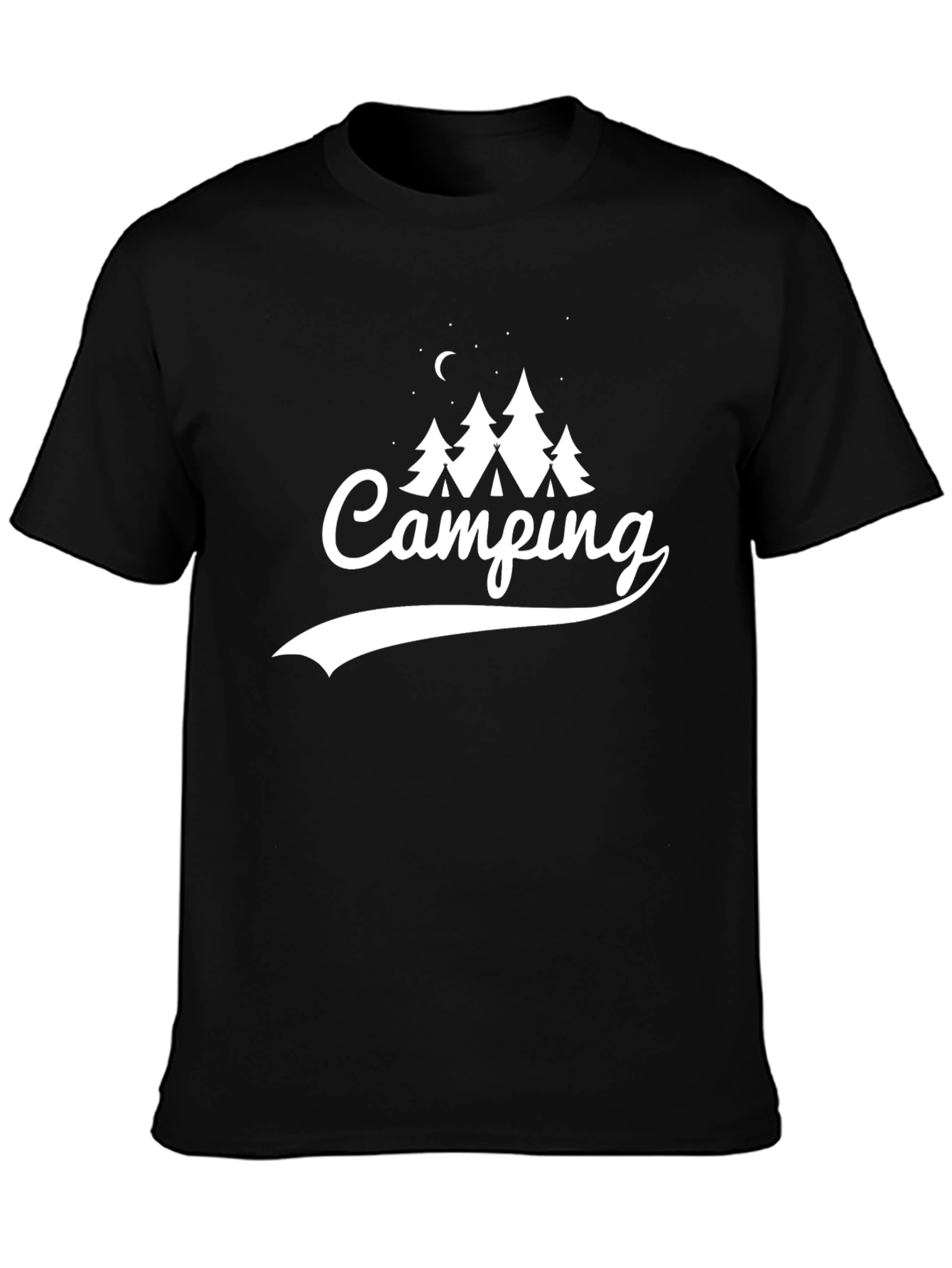 Camping Adventure T-Shirt - Black