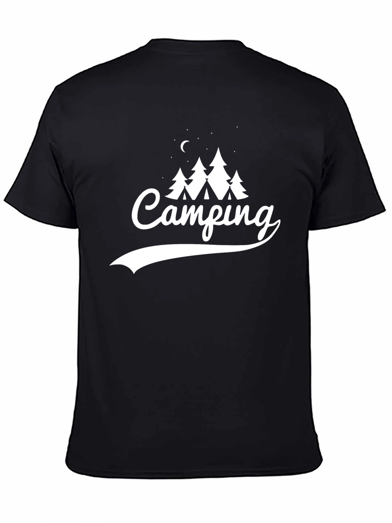 Camping Adventure T-Shirt - Black