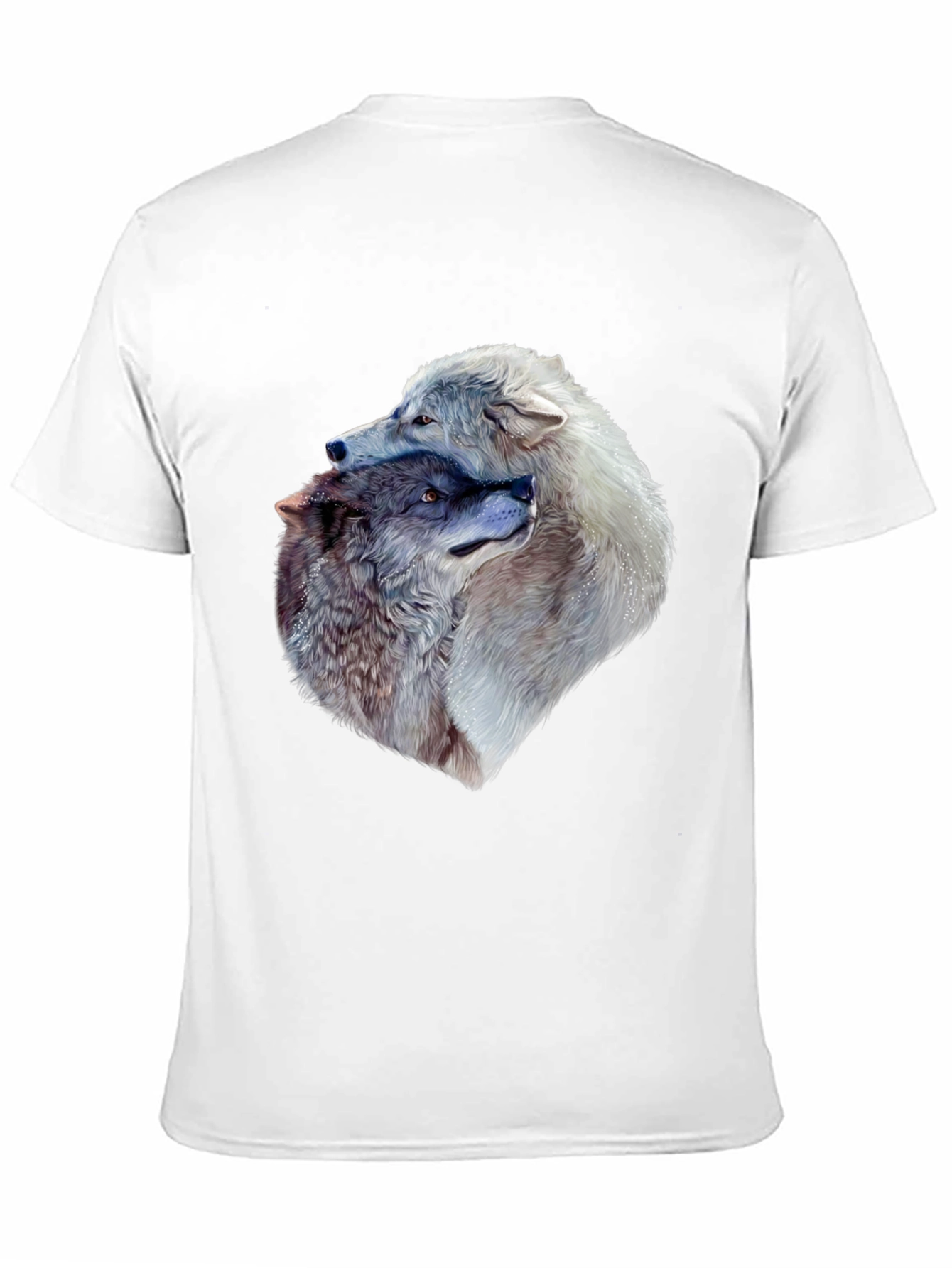 Wolf Pack Graphic Tee - Black Cotton T-Shirt