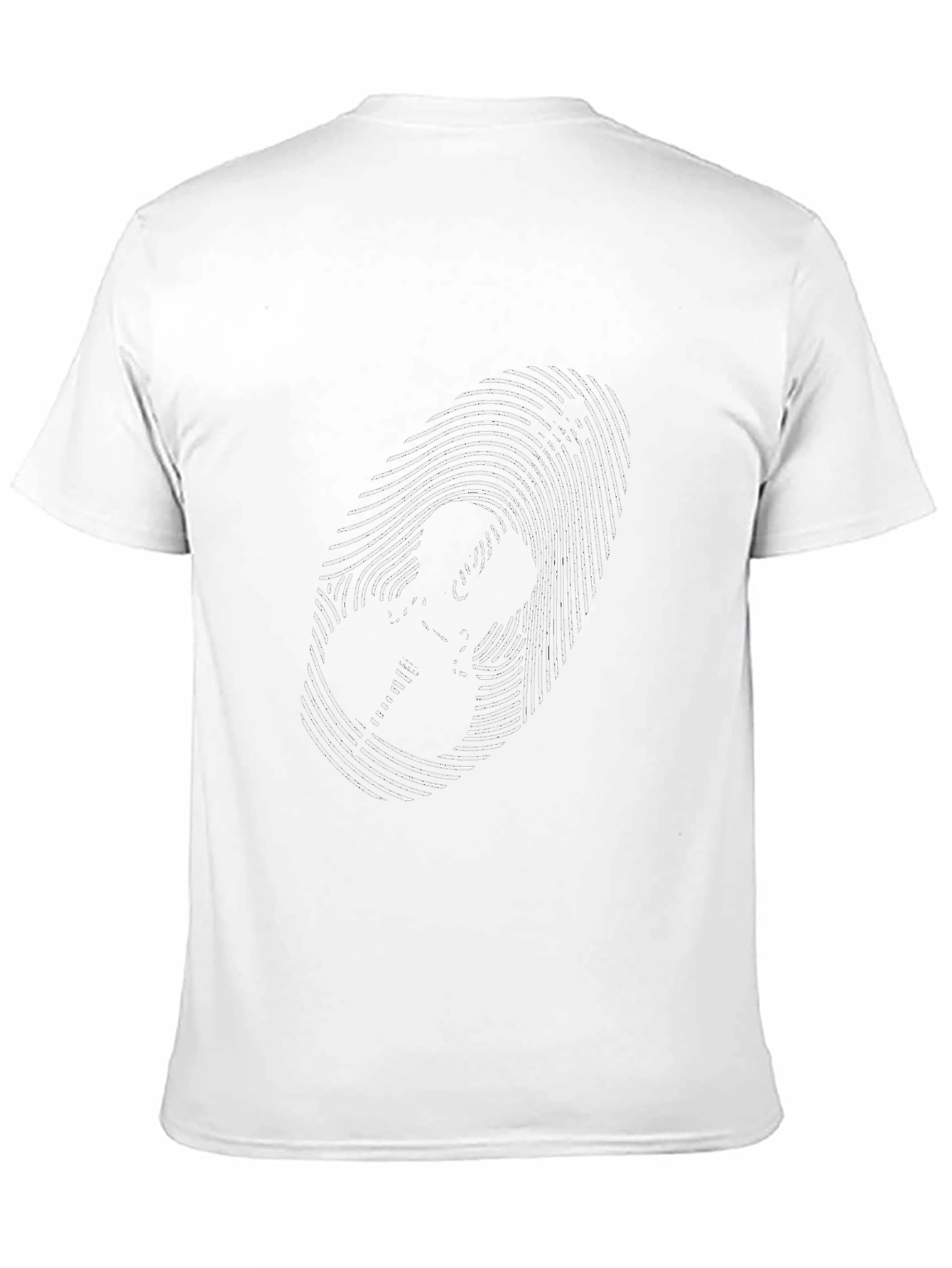 Guitar Fingerprint T-Shirt - Black Music Tee