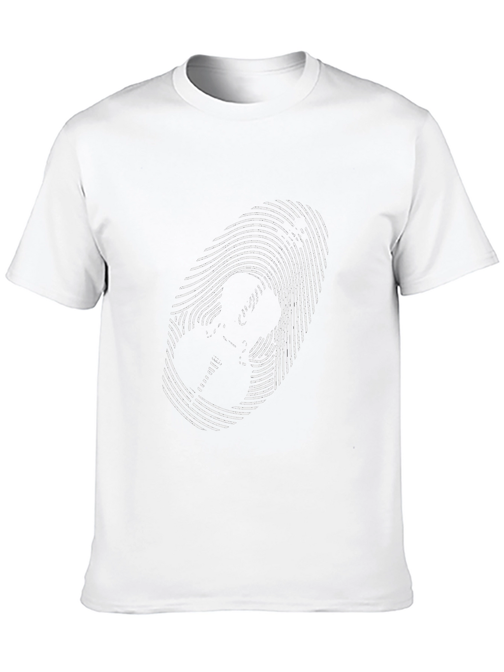 Guitar Fingerprint T-Shirt - Black Music Tee