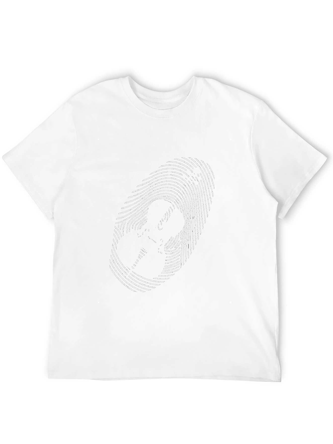 Guitar Fingerprint T-Shirt - Black Music Tee
