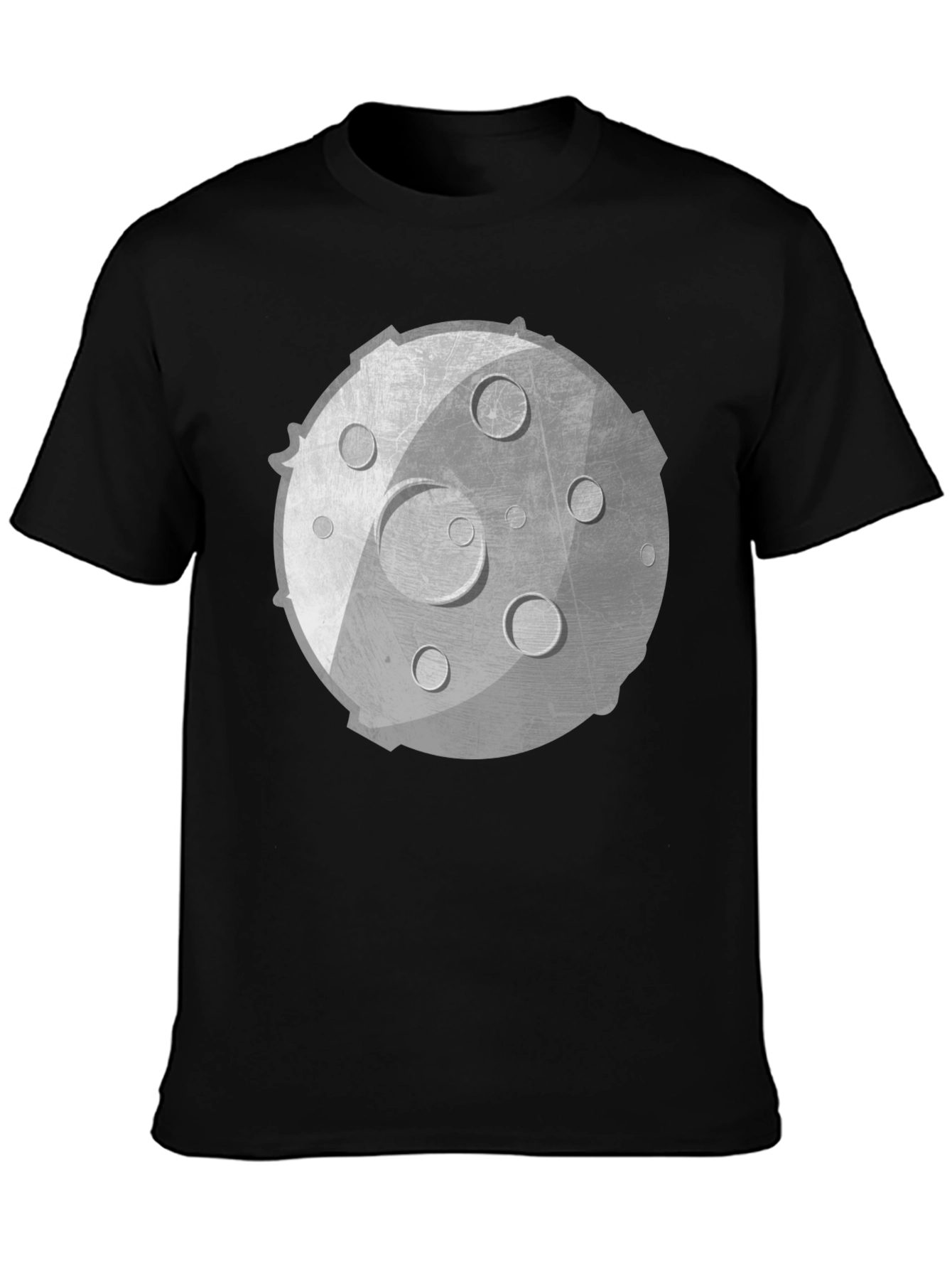 Lunar Graphic Tee - Unisex Black Cotton Shirt