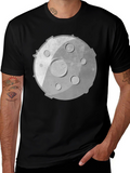 Lunar Graphic Tee - Unisex Black Cotton Shirt