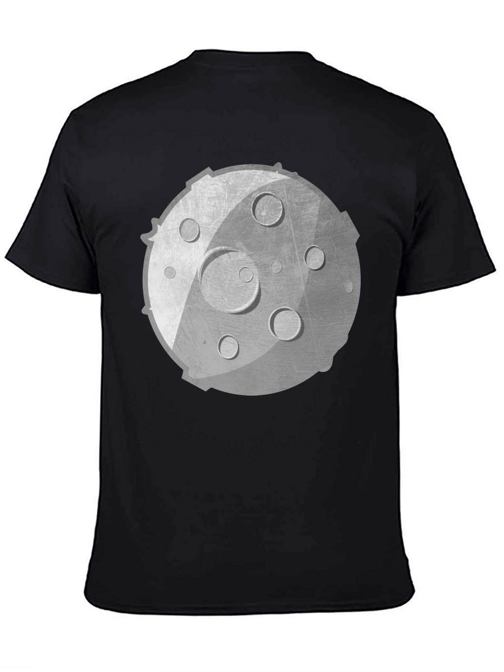 Lunar Graphic Tee - Unisex Black Cotton Shirt
